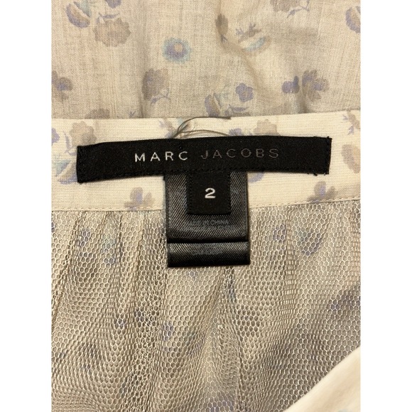 MARC JACOBS Cotton Floral A-Line Ruffle Tiered Skirt Cottagecore Clean Girl - Picture 5 of 9